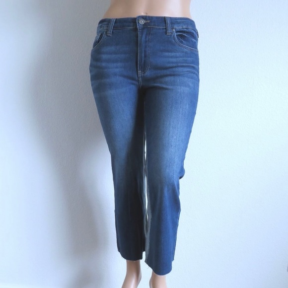 KUT from the KLOTH Jeans Women's Vintage Inspired Kelsey Ankle FLARE Size 12 NWT - Picture 6 of 7